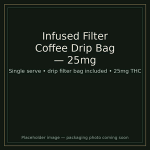 Infused Filter Coffee Drip Bag — 25mg