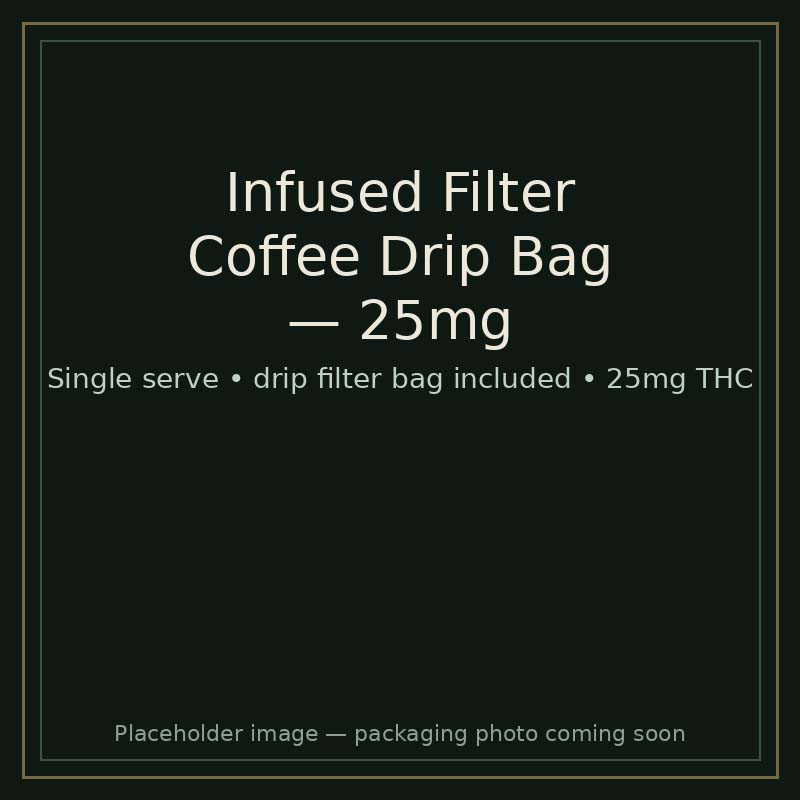 Infused Filter Coffee Drip Bag — 25mg